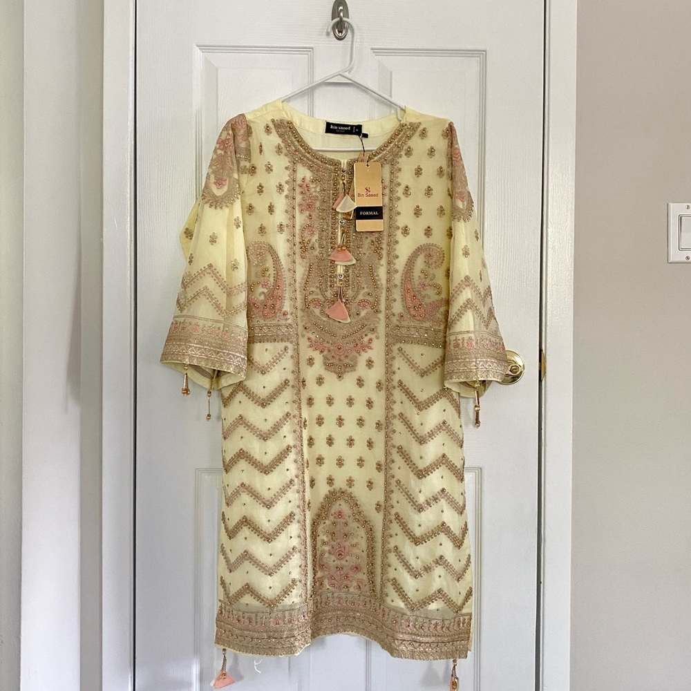 Bin Saeed Pakistani Salwar Kameez 3-Piece Set